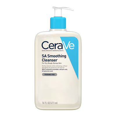 CeraVe SA Glattende Ansiktsrens Tørr Ru Bumpy Hud 473ml