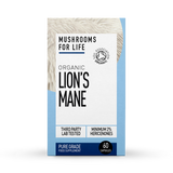 Holland & Barrett Mushrooms For Life Organic Lion's Mane Extract Mushroom Supplement 60 Capsules- Buy online at McGrocer