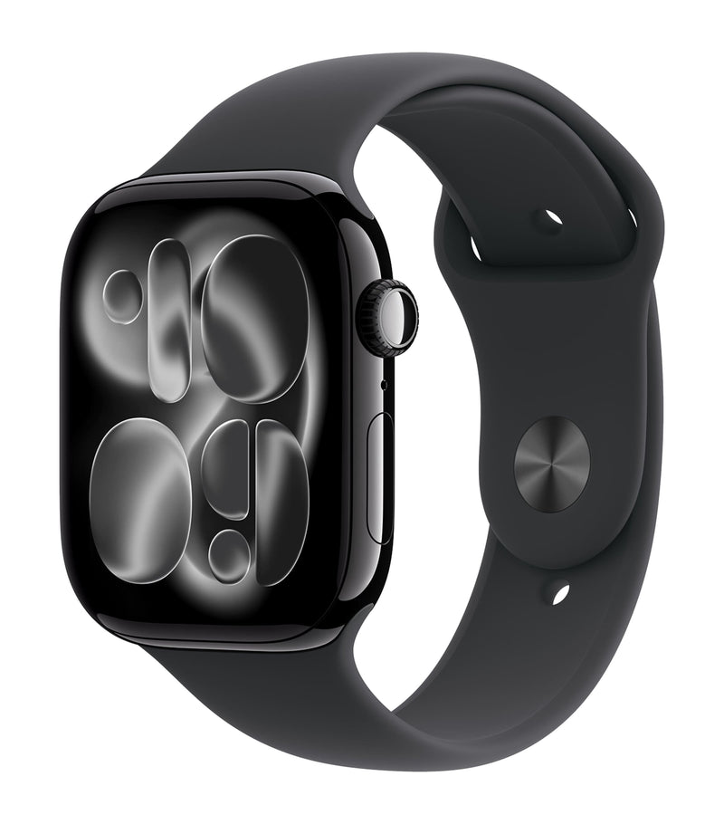 Apple smartwatch Jet Black with Black Sport Band 46mm - British product