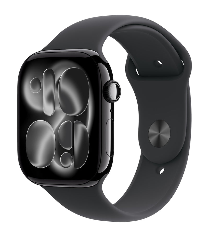 Apple smartwatch Jet Black with Black Sport Band 46mm - British product