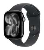 Apple smartwatch Jet Black with Black Sport Band 46mm - British product