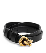 Harrods Bottega Veneta Leather Intreccio Knot Belt- Buy online at McGrocer
