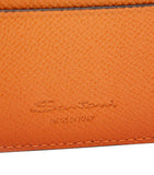 Santoni leather card holder with four slots, imported from the UK