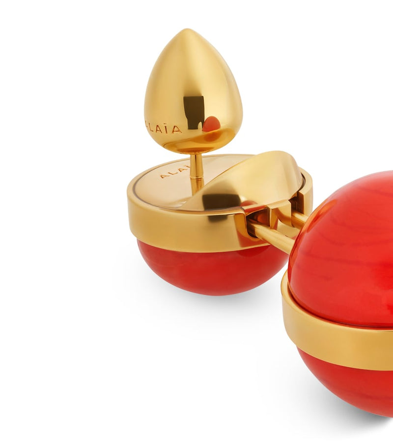 Alaïa small sphere pendant drop earrings 4.4cm - British product
