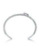 David Morris pearl diamond bangle 18kt white gold - British product