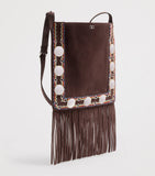 Valentino Garavani medium suede Nellcôte cross-body bag, imported from the UK