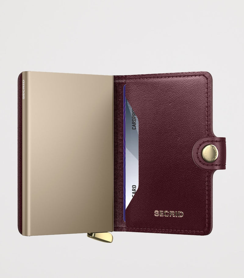 Secrid leather diamond-embossed miniwallet, UK version