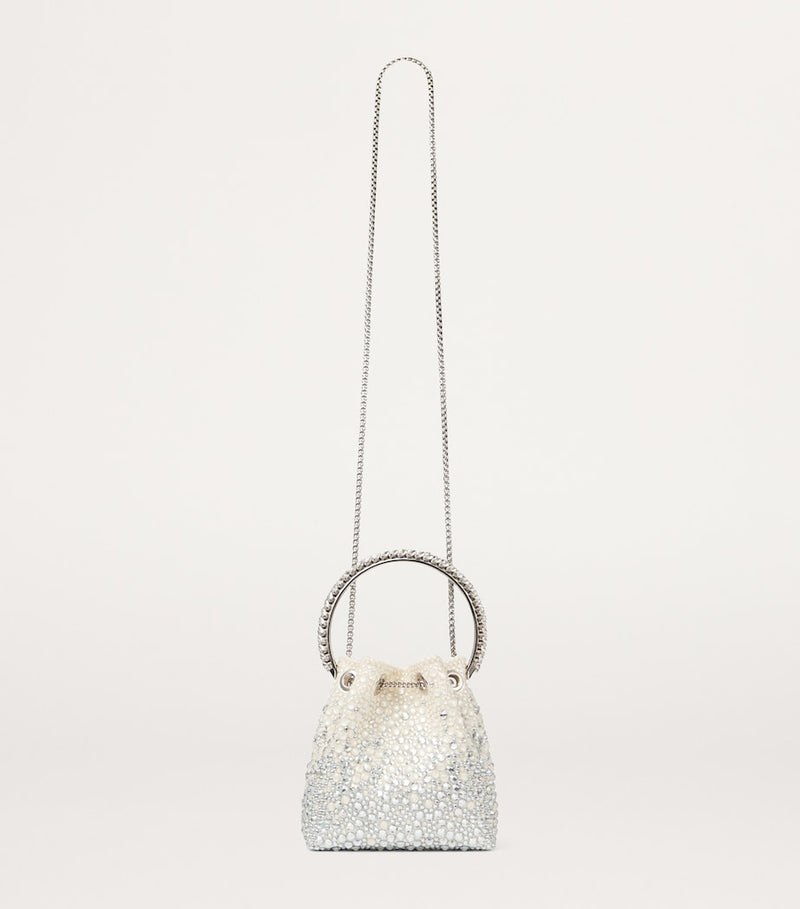 Jimmy Choo Bon Bon embellished top-handle bag, imported from the UK