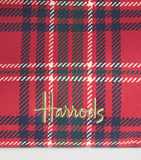 Harrods tartan zipped tote bag cotton canvas, UK version