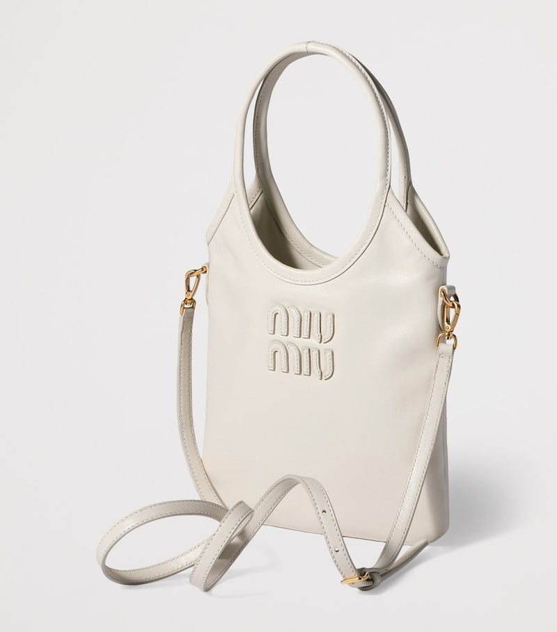 Miu Miu small leather Ivy top-handle bag H24cm, UK version