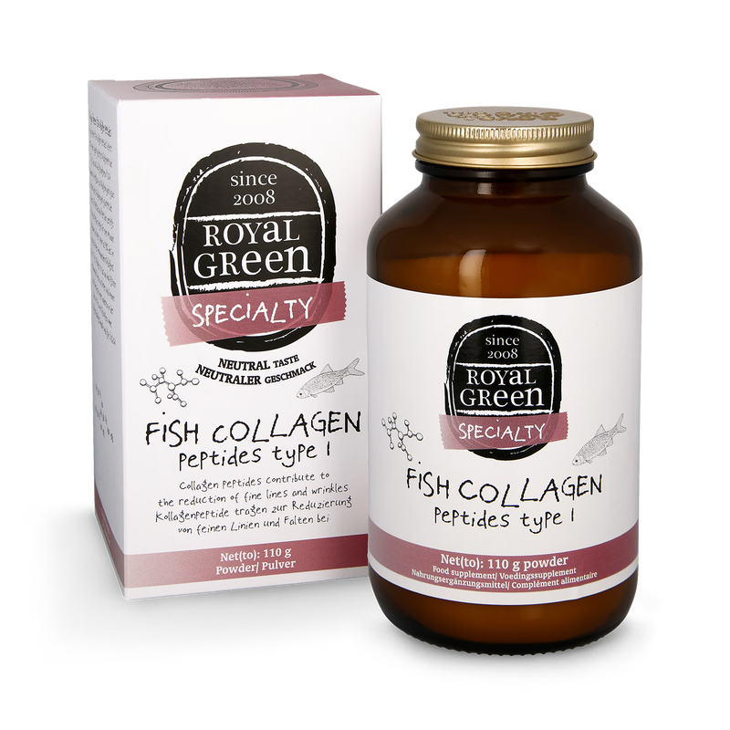 Royal Green Fish Collagen Peptides 110g (British brand)