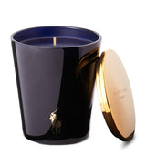 Harrods Woody Scented Candle with Tobacco Flower, Patchouli, and Vanilla, 265g- Buy online at McGrocer