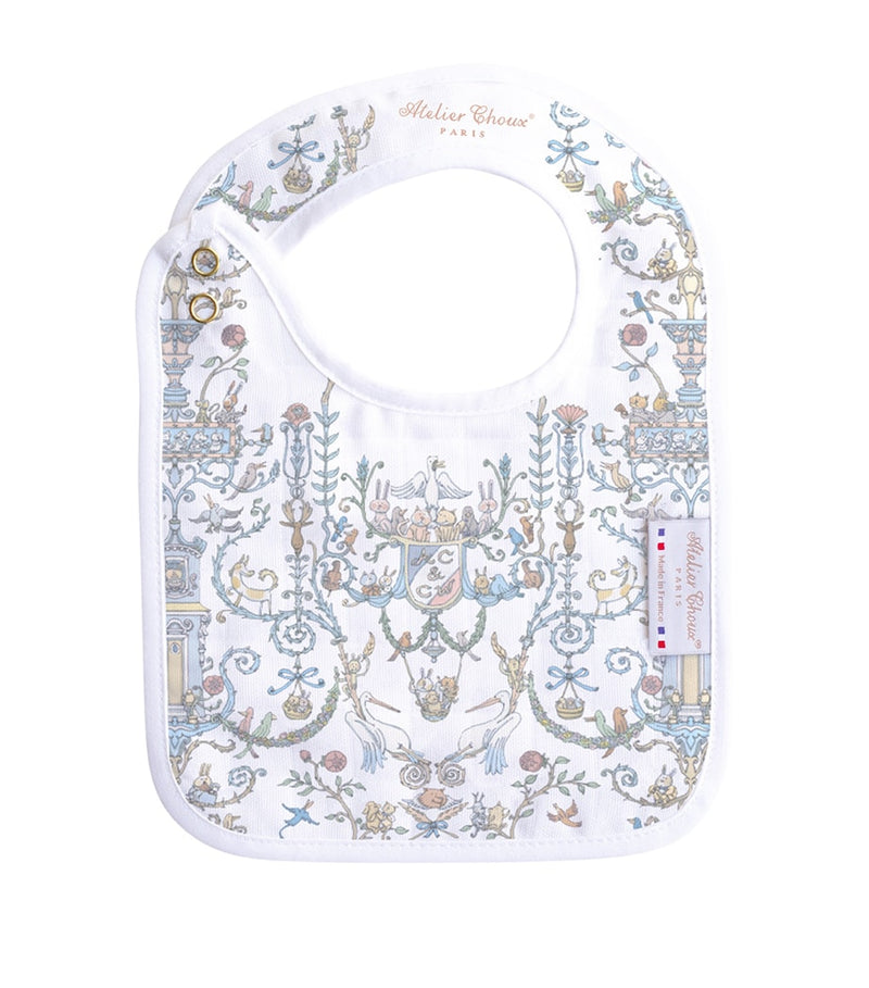 Atelier Choux Toile de Jouy bib, imported from the UK