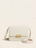 Gucci grey leather GG torchon ring shoulder bag, imported from the UK