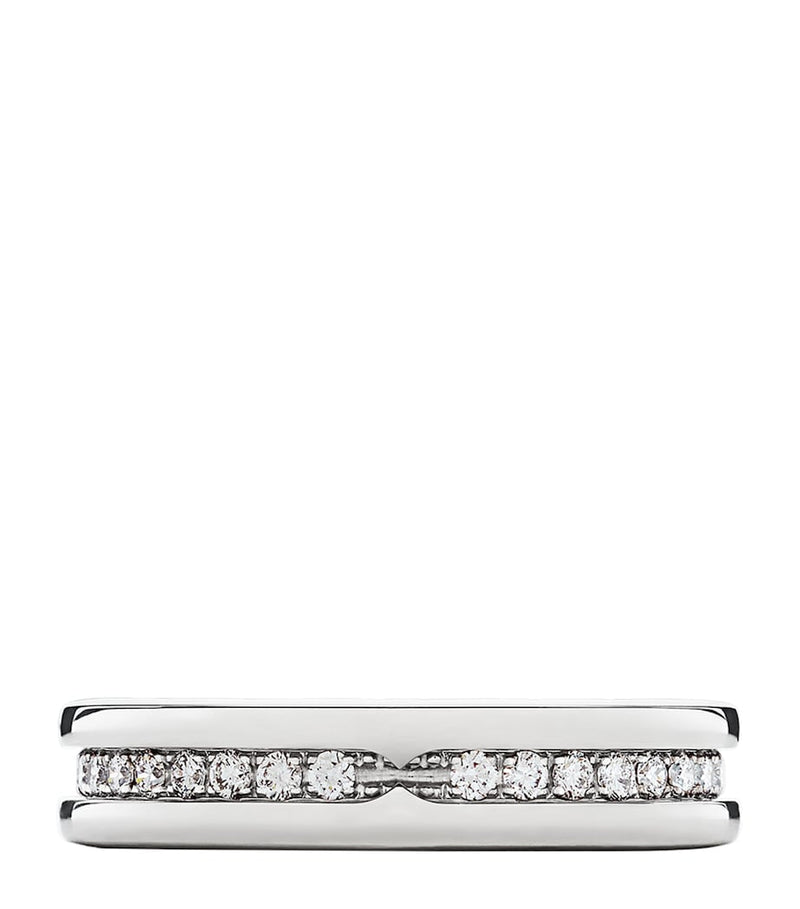 Bvlgari B.zero1 ring white gold diamond, imported from the UK