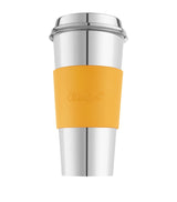 Harrods Christofle Objets Miroir Leather Coffee Cup Ring - 6.5cm x 8cm- Buy online at McGrocer