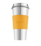 Christofle leather coffee cup ring H6.5cm, imported from the UK