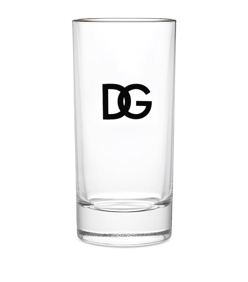 Dolce&Gabbana set of two logo glasses, 14cm tall - British product