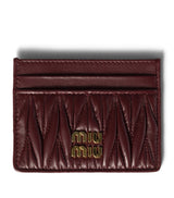 Harrods Miu Miu Nappa Leather Matelassé Card Holder- Buy online at McGrocer