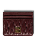 Miu Miu matelassé nappa leather card holder, imported from the UK