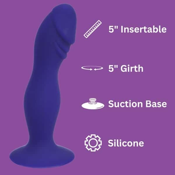 Loving Joy Midnight 6 inch silicone dildo (British brand)
