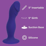 Loving Joy Midnight 6 inch silicone dildo (British brand)