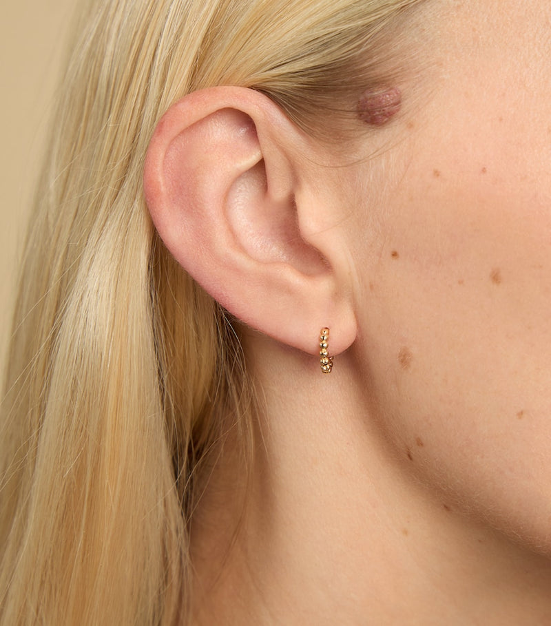 Astrid & Miyu heart huggie earrings, UK version