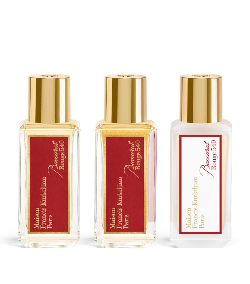 Maison Francis Kurkdjian Baccarat Rouge 540 body ritual gift set 3x35ml, imported from the UK