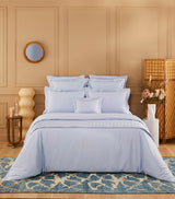 Yves Delorme Triomphe Celeste Super King Flat Sheet 270cm x 295cm