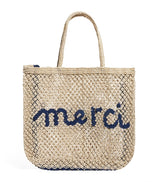 Harrods The Jacksons Large Jute Merci Tote Bag- Buy online at McGrocer