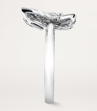 Graff Mini Butterfly diamond ring in white gold, UK version