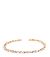 Harrods Suzanne Kalan Rose Gold and White Diamond Thin Bold Bangle 15cm- Buy online at McGrocer