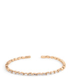Suzanne Kalan rose gold diamond thin bangle, imported from the UK
