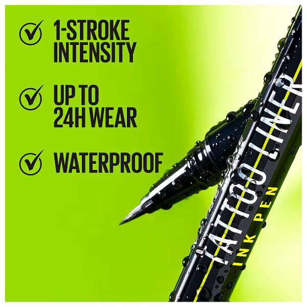Maybelline Tattoo Liner Ink Pen Nu Black, imported from the UK