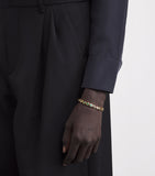 Azlee yellow gold emerald sapphire staircase bracelet, UK version