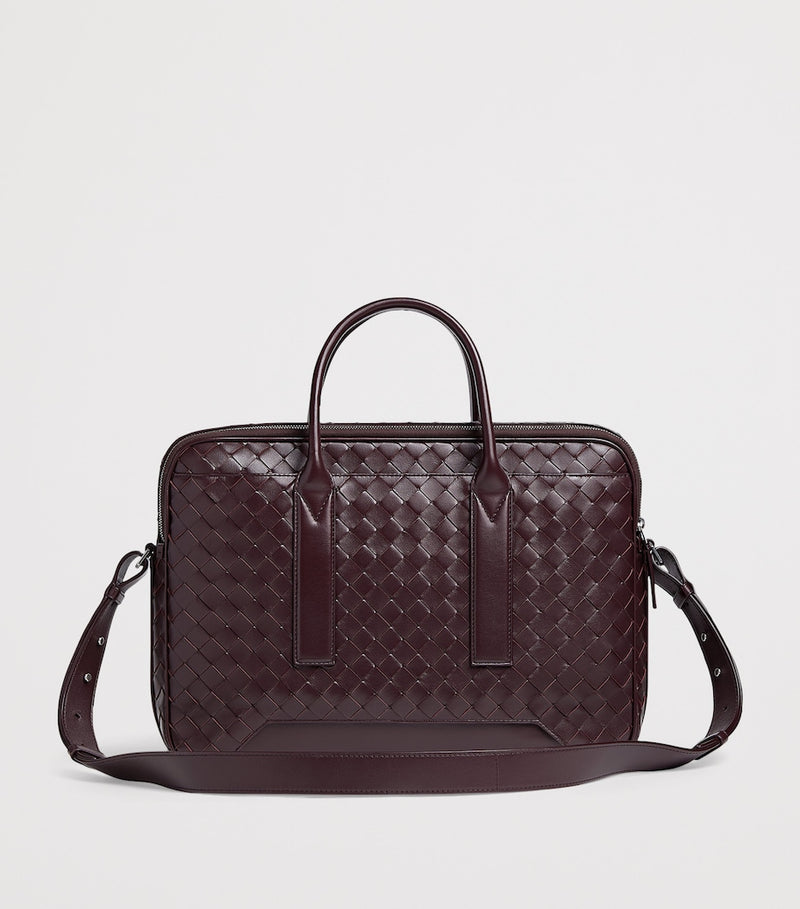 Bottega Veneta Intrecciato Getaway Briefcase calfskin leather (British brand)