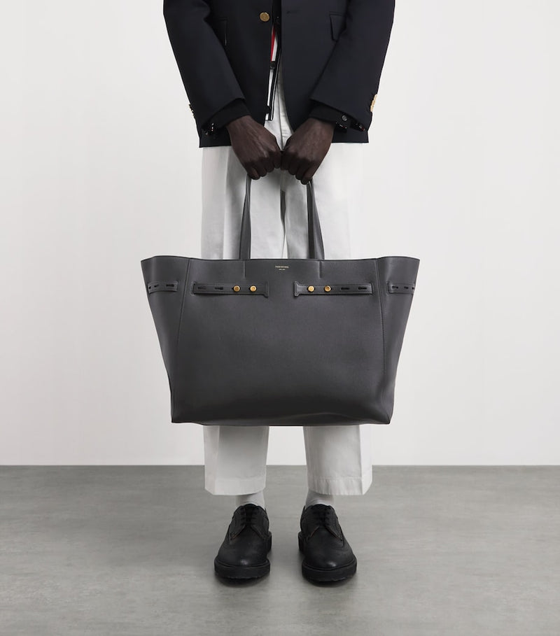 Thom Browne Cabas tote bag calf leather - British product