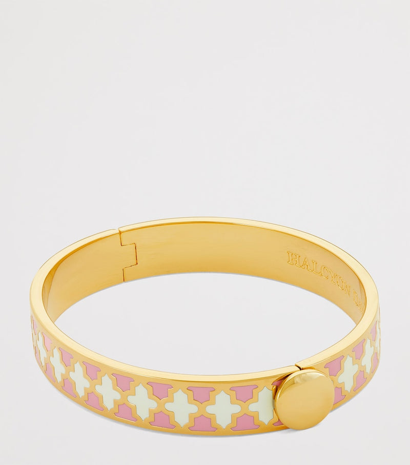 Halcyon Days gold-plated Agama bangle 1cm - British product