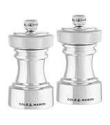 Harrods Cole & Mason Silver-Plated Hoxton Salt and Pepper Mills Gift Set- Buy online at McGrocer