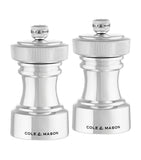 Cole & Mason Silver-Plated Hoxton salt and pepper mills - British product