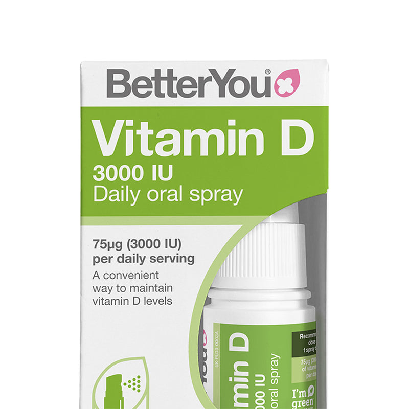 BetterYou D3000 Vitamin D oral spray peppermint 15ml - British product