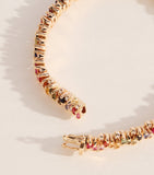Suzanne Kalan rainbow sapphire tennis bracelet, imported from the UK