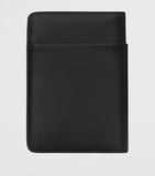 Saint Laurent leather passport holder with logo and compartments (British brand)