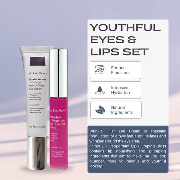 Dr. Eve Ryouth Wrinkle Filler Eye Cream 2pc Set - British product