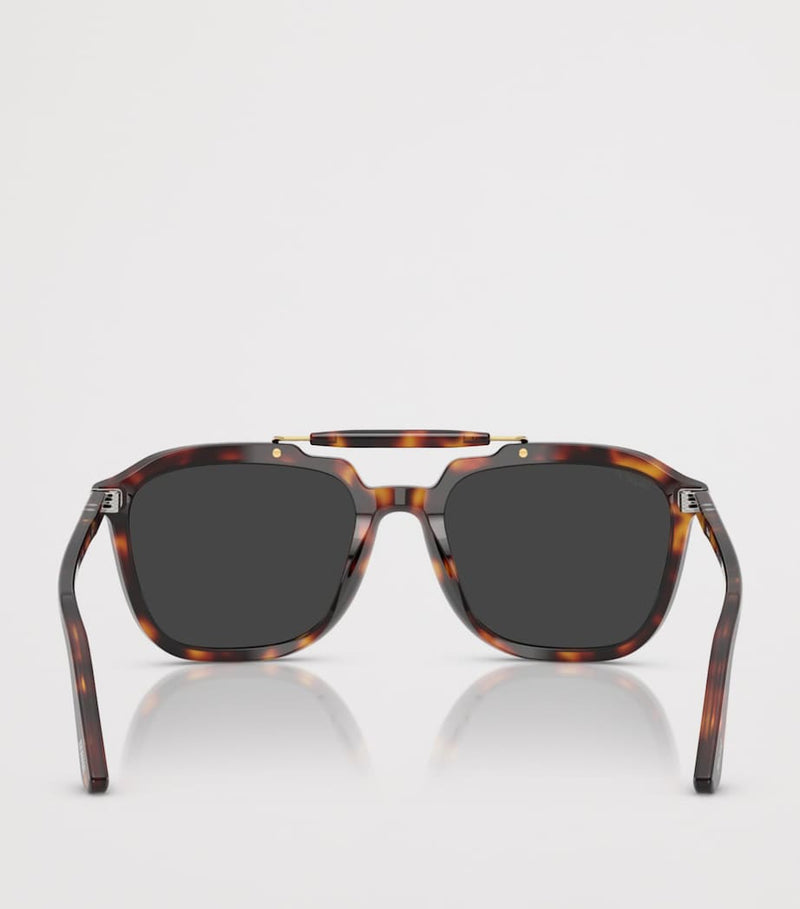 Persol Senna series square acetate sunglasses with Meflecto system (British brand)