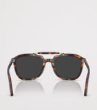 Persol Senna series square acetate sunglasses with Meflecto system (British brand)