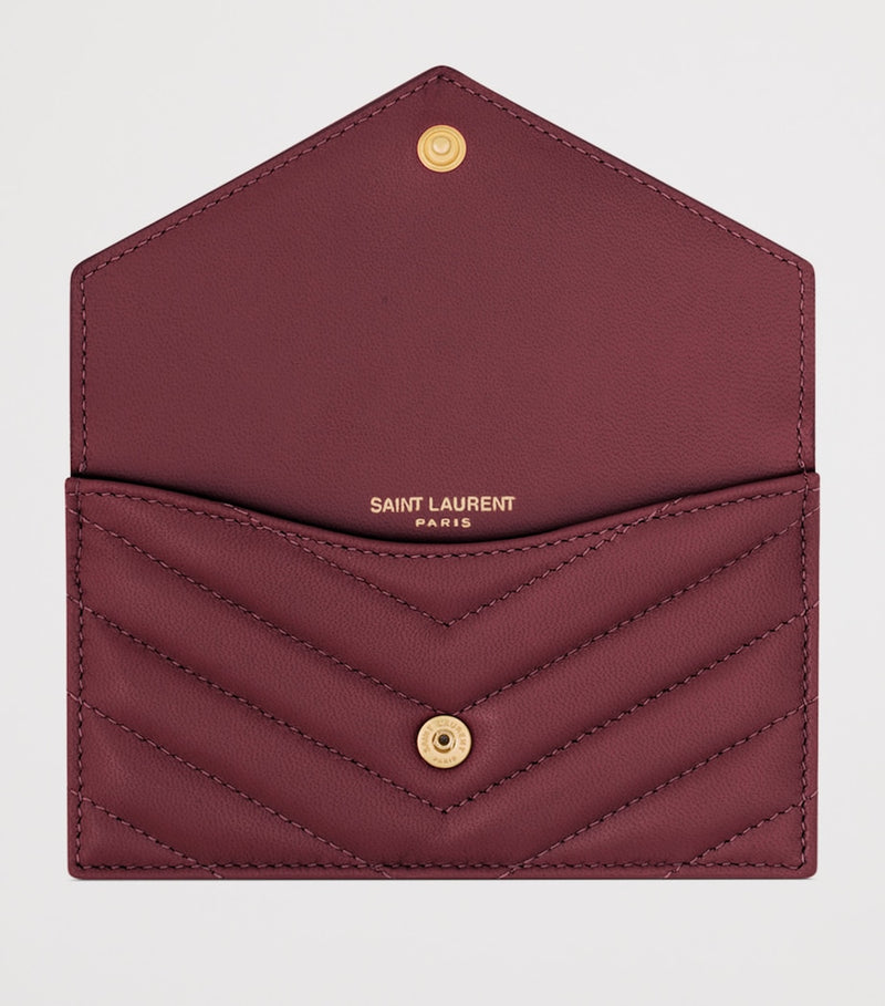 Saint Laurent Cassandre lambskin card holder 8x13cm, UK version