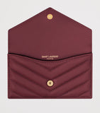 Saint Laurent Cassandre lambskin card holder 8x13cm, UK version
