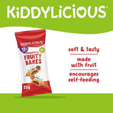 Kiddylicious strawberry fruity bakes 6 pack, UK version