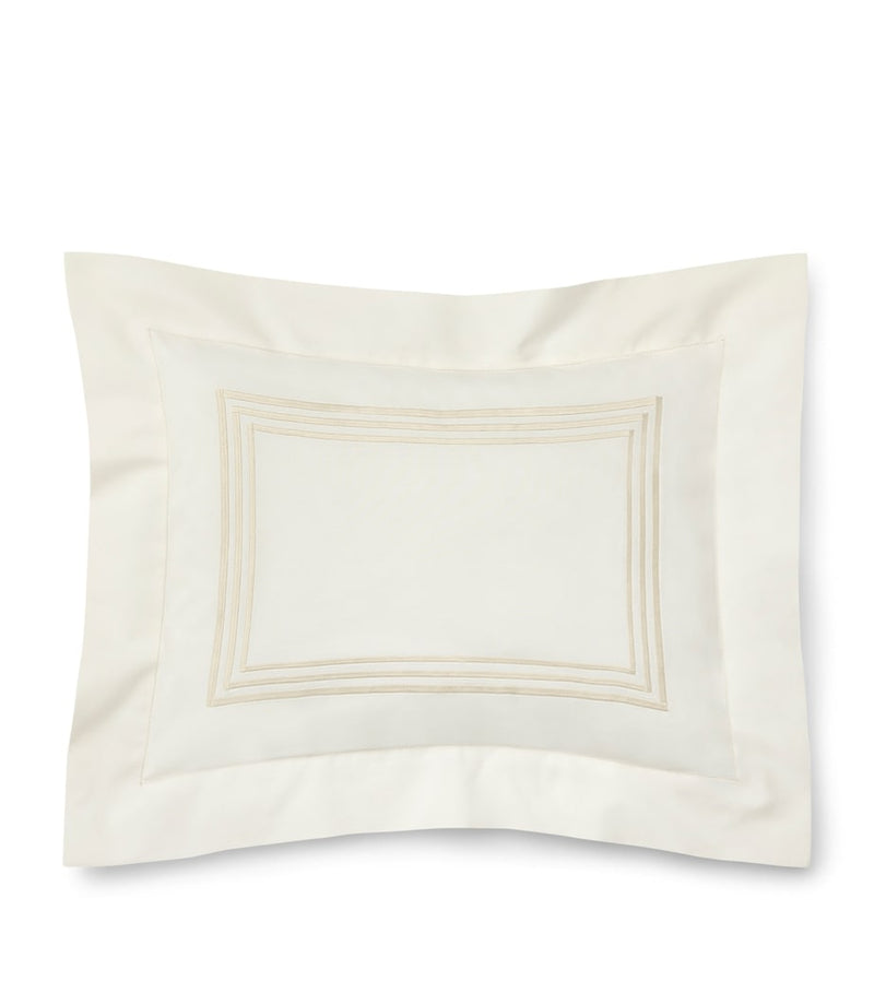 Pratesi Tre Righe boudoir pillowcase 30cm x 40cm, imported from the UK